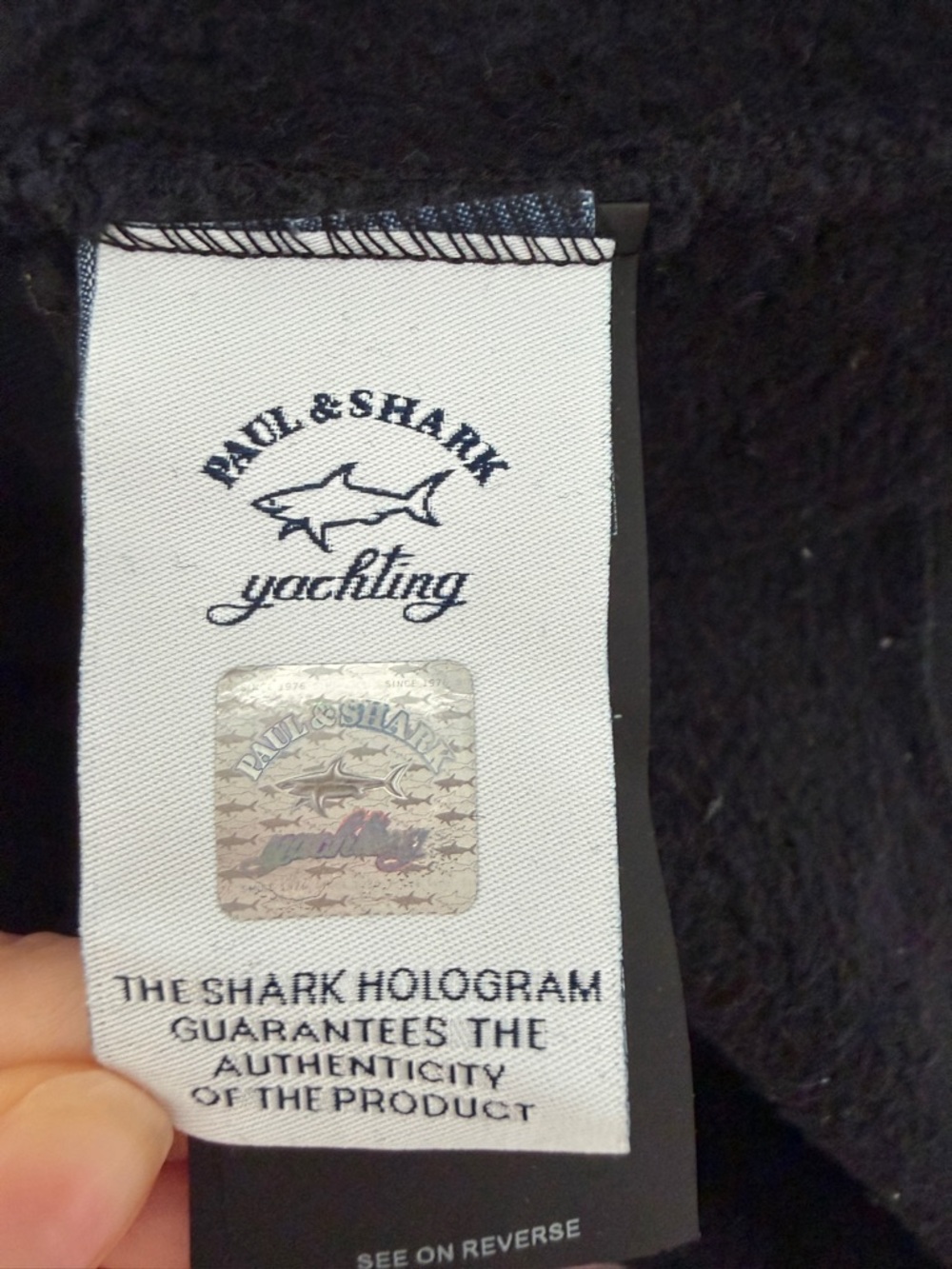 Paul & Shark Men’s Fleece Sweatshirt with Velvet Logo - Picture 4 of 4